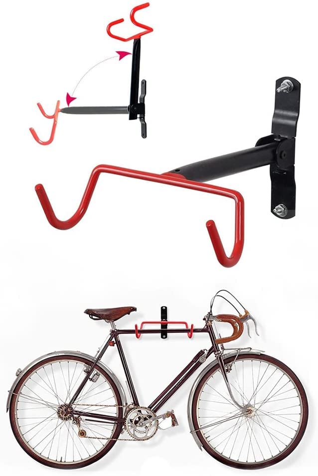 UDee Bicycle Wall Mount Stand Foldable Bicycle Rack Wall Hook Flip-Up Bicycle Holder Stand Storage System for Indoor with Screws (B0B7NH84RX) Amazon Price History, Amazon Price Tracker