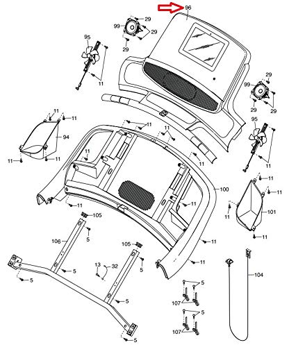 Image of Display Console Assembly 403166 Works with 1750 NTL141190 Treadmill