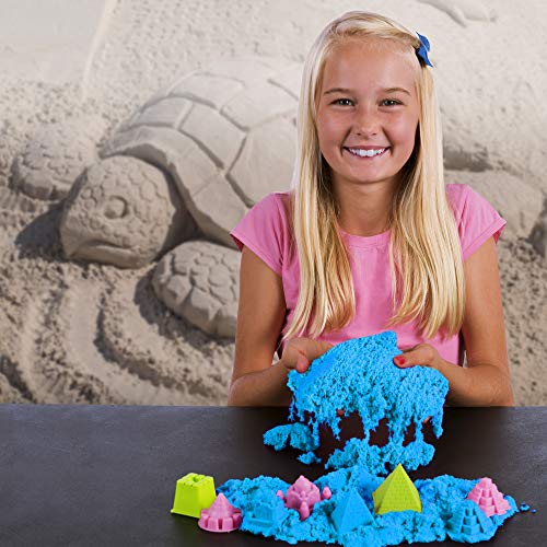 National Geographic Play Sand - 2 Lbs Of Sand With Castle Molds And Tray (Blue) - A Special Sensory Activity #TOP7