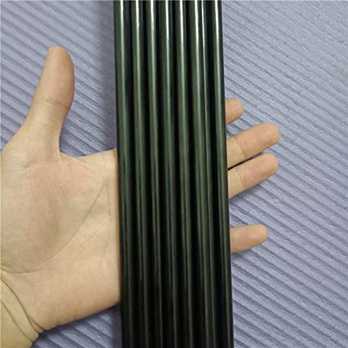 10PC Black Glass Fiber Rod 0.8mm 1mm 1.2mm 1.5mm 1.6mm 2mm 2.8mm 3mm 4mm 5mm 6mm 7mm 8mm 9 10mm 11mm Fiberglass Rod Lenght 500mm - (Color: 10PC 6x500mm)