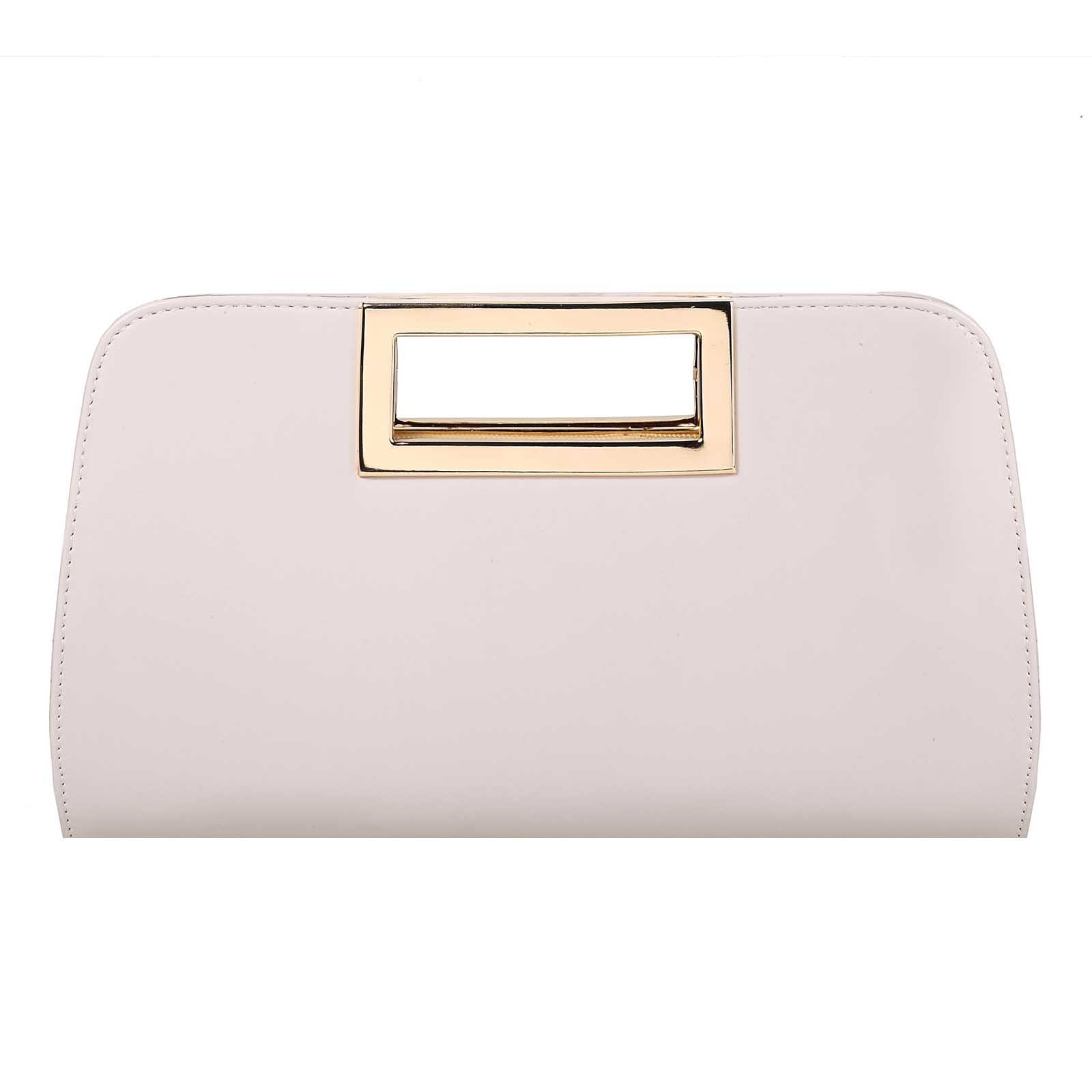 VASCHY Bolso Fiesta Mujer, Bolso de Mano Moda Cartera de Mano de Cuero Vegano Bolso de Hombro Bolso Bandolera Clutch de Mujer para Ceremonia Boda Novia Baile Fiesta