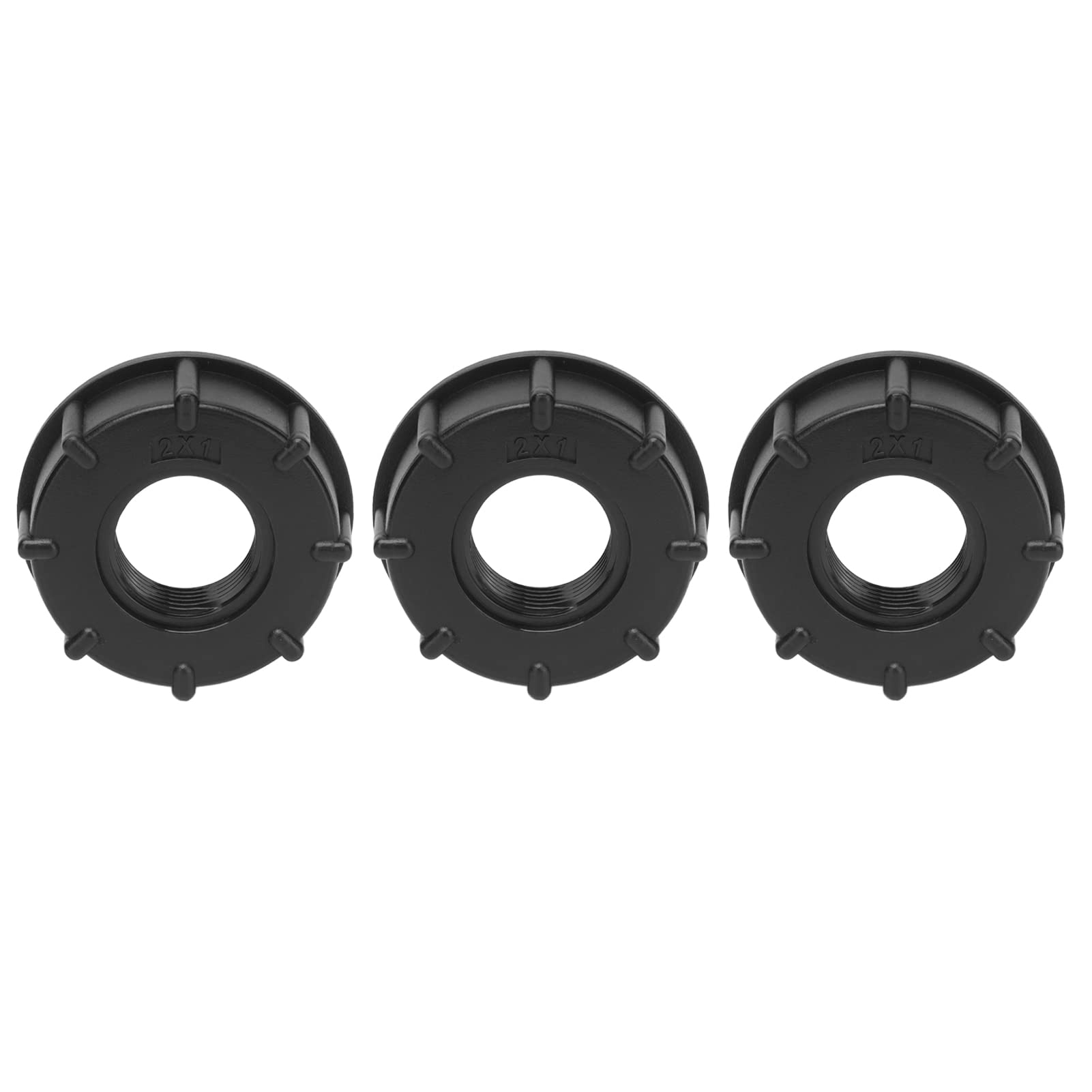 IBC Tank Connector Coarse Thread Valve Fitting for Liquid OnOff Control, for Chemical Barrels - 3 Pack ABSScrew Cap Inner Diameter 60mm (G1)