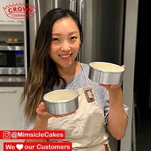 Crown 5 Inch Cake Pan, 3" Deep, Extra Sturdy, Fully Straight Sides, Even-Heating, Made In Canada #TOP6