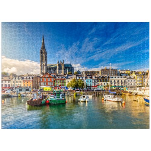 MyPuzzle Impression of St. Colmans Cathedral in Cobh Near Cork Ireland - Premium 1000 Piece Jigsaw Puzzle for Adults