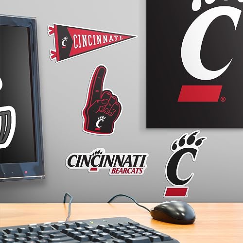 Image of University of Cincinnati 9ct Vinyl Large Deluxe Stickers Variety Pack - Laptop, Water Bottle, Scrapbooking, Tablet, Skateboard, Indoor /Outdoor - Set of 9
