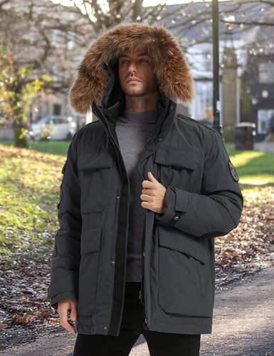Image of HARD LAND Men's Down Jacket Packable heavy parka Jacket