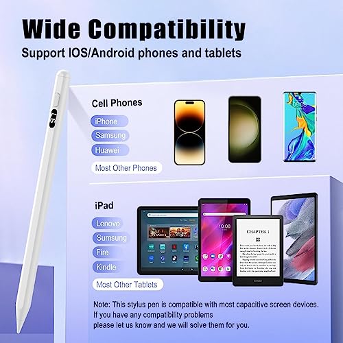 Image of JIMTAB Stylus Pen for iPad, Universal Fine Point iPad Stylus Pencil with Magnetic Adsorption Compatible with iPhone /iPad /Samsung /Android /Tablet & Other Touch Screens (Digital Power)