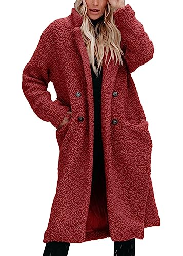 Onsoyours Damen Winterjacke Revers Parka Elegant Trenchcoat Mantel...