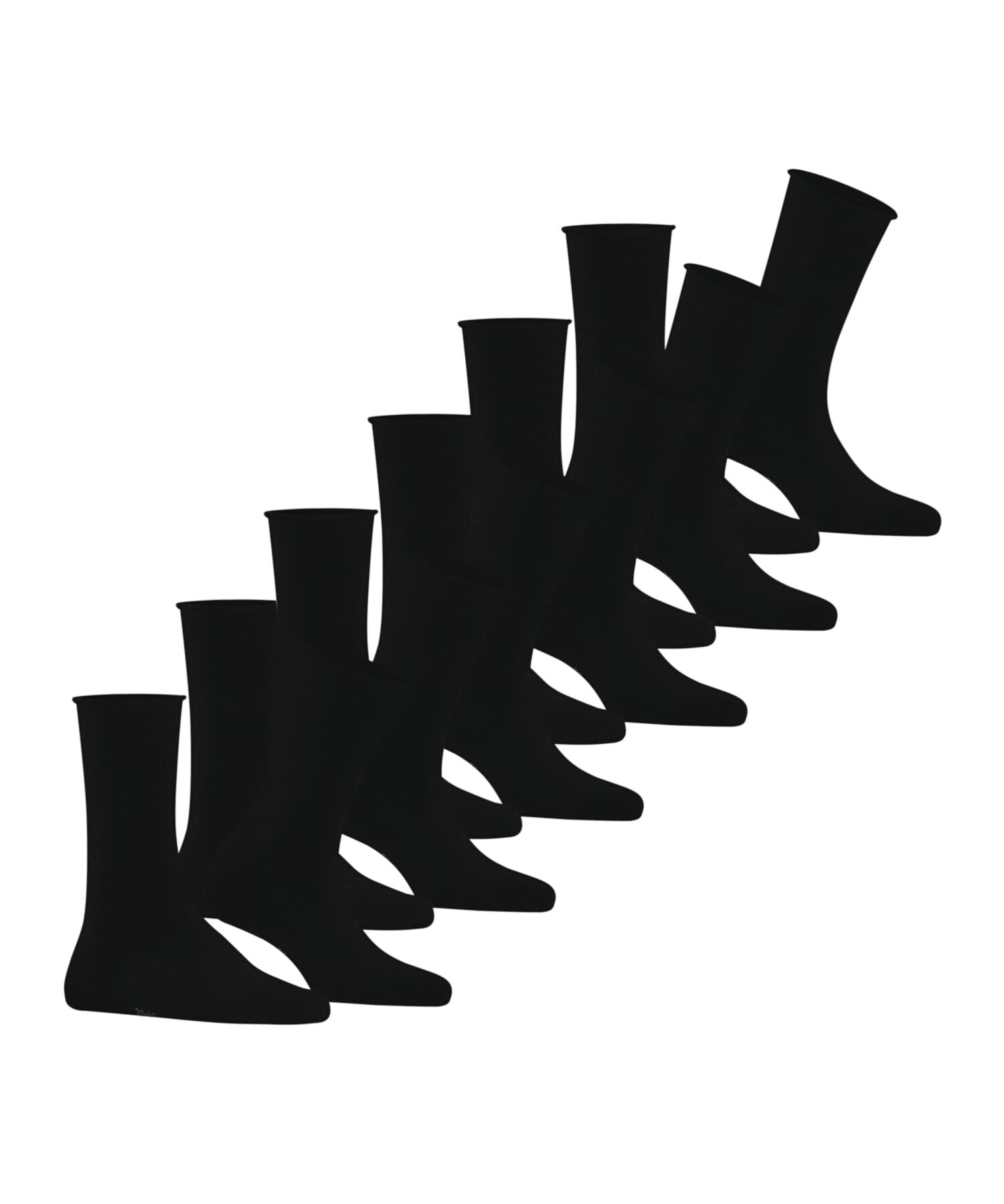 FALKE Damen Happy 6-Pack Socken atmungsaktive Baumwolle verstärkte Damensocken mit druckfreiem Rollbund ein Allrounder für Business und Alltag im Multipack 6 Paar