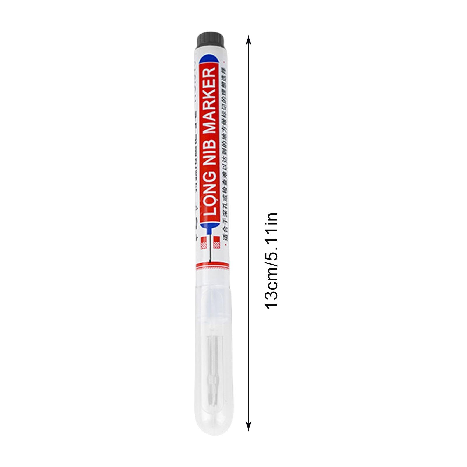 6 Stuks Multifunctionele Markeerstiften Met Diepe Gaten Lange Diepe Penpunt Markers 20 Mm Boormarkers Met Lange Kop Quick D