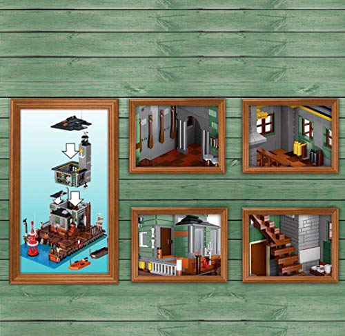 TopBau Tauchshop Modular Building Haus Bausatz, 2361+Teile Strandhaus Street View Kompatibel mit Lego 21310 Ideas Alter… – Bild 4