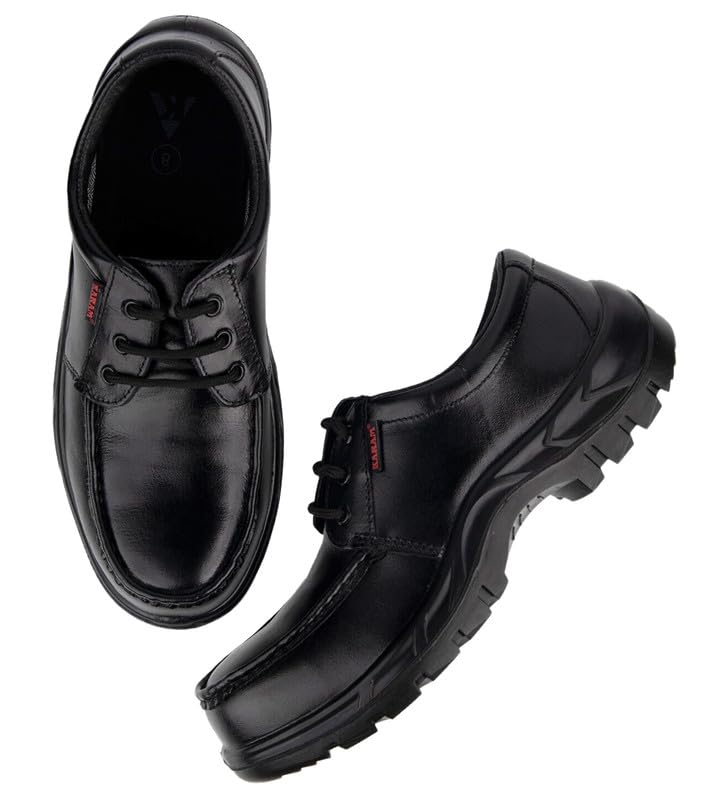 Image of Karam FS71 Black Safety Shoes for Men | Antistatic, Antislip, Oil & Heat Resistant | Single Density with Fiber Toe | Size-05