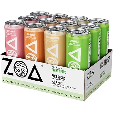 ZOA Zero Sugar Energy Drinks Variety Pack Cover