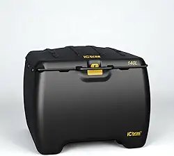 Bau de Moto 140L Traseiro Preto Universal iCbras Bauleto