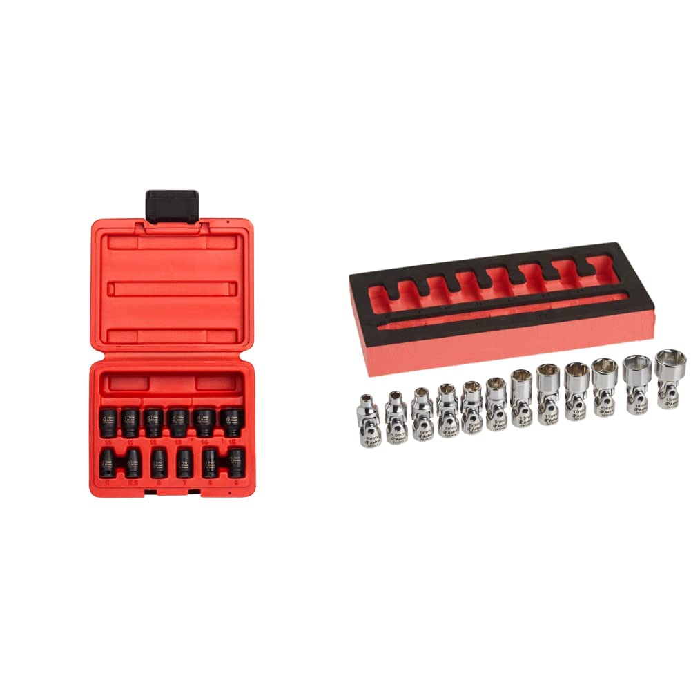 Sunex 1822, 1/4 Inch Drive Magnetic Impact Socket Set, 12-Piece