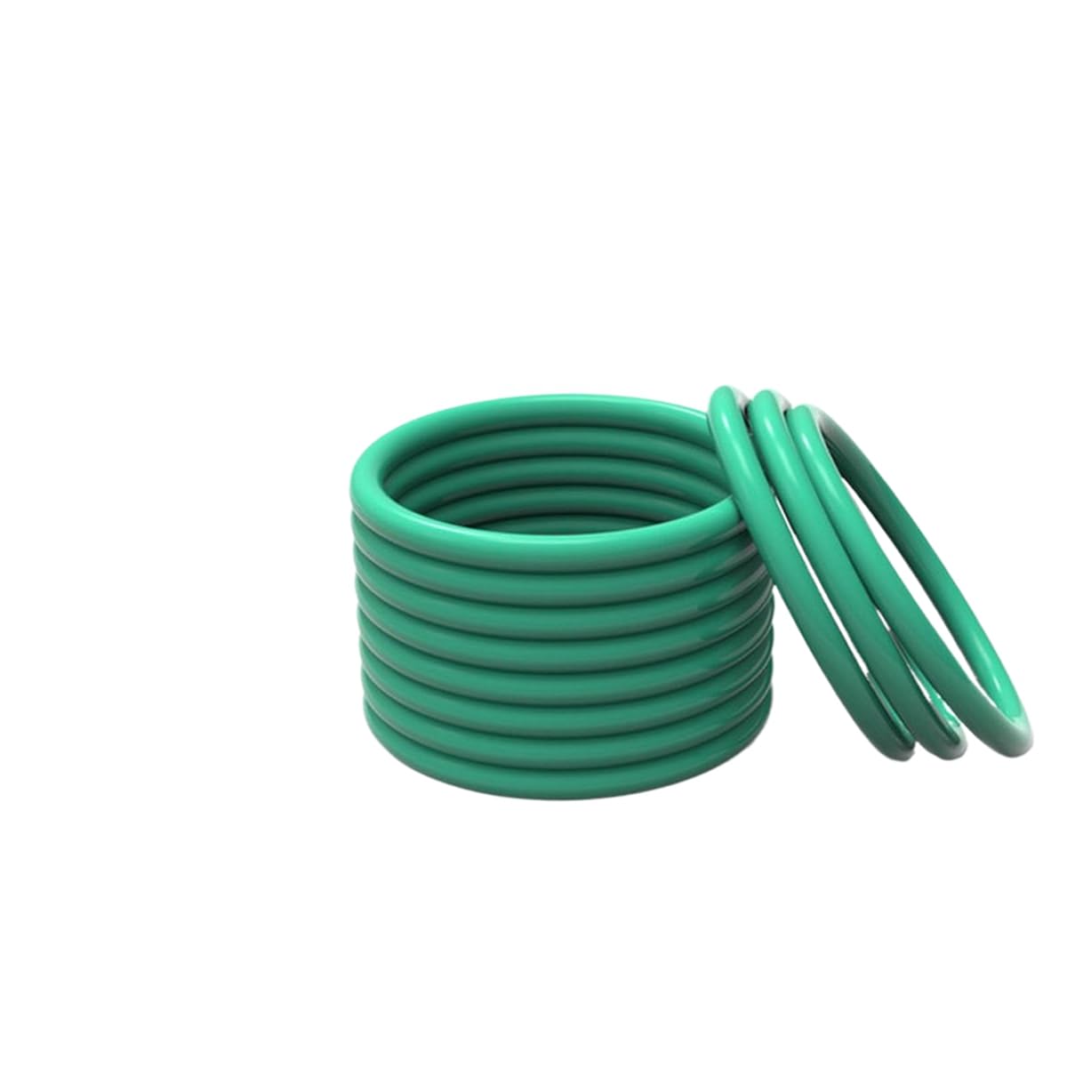 Junta Tórica de Fluorocaucho, Verde, 5.3x980x990.6mm, Paquete de 1