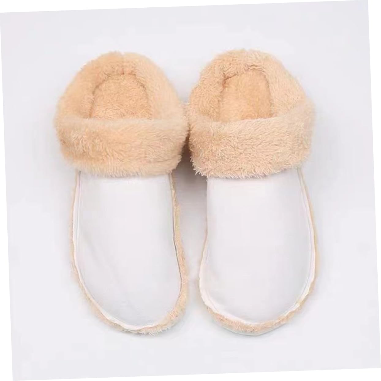 4pares Plantillas De Invierno Fluffy Inserciones Calientes y Desmontables Para Zuecos Aislantes y Cómodas Para Hombres y Mujeres Calzado De Invierno