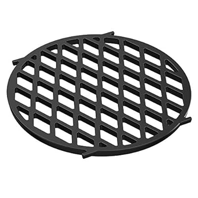 only fire Gourmet BBQ System Sear Grate Replacement for Weber 8834, Porcelain-Enameled Cast-Iron Cooking Grid for 22 1/2 inch Weber Charcoal Grills