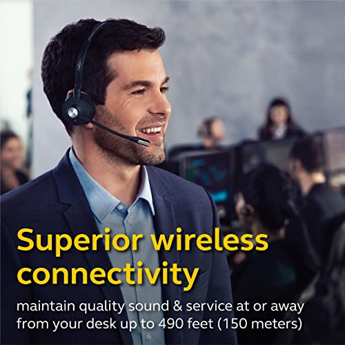 Jabra Engage 65 Wireless Headset, Mono – Telephone Headset with Industry-Leading Wireless Performance, Advanced Noise-Cancelling Microphone, Call Center Headset with All Day Battery Life