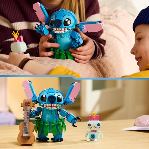 LEGO | Disney Stitch und Scrump - 2 Figuren mit Zubehör inkl. Ukulele als Zimmerdeko - Geburtstagsgeschenk für Mädchen, Jungen und Filmfans ab 9 Jahren - 43296 – Bild 7