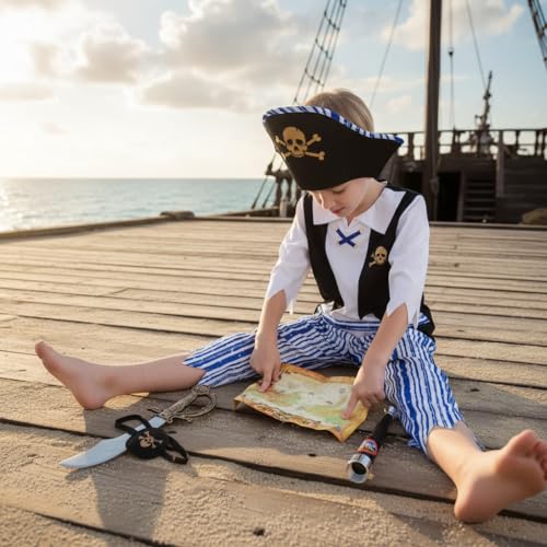Disfraz Pirata para Niños, 7 Piezas miniatura 4