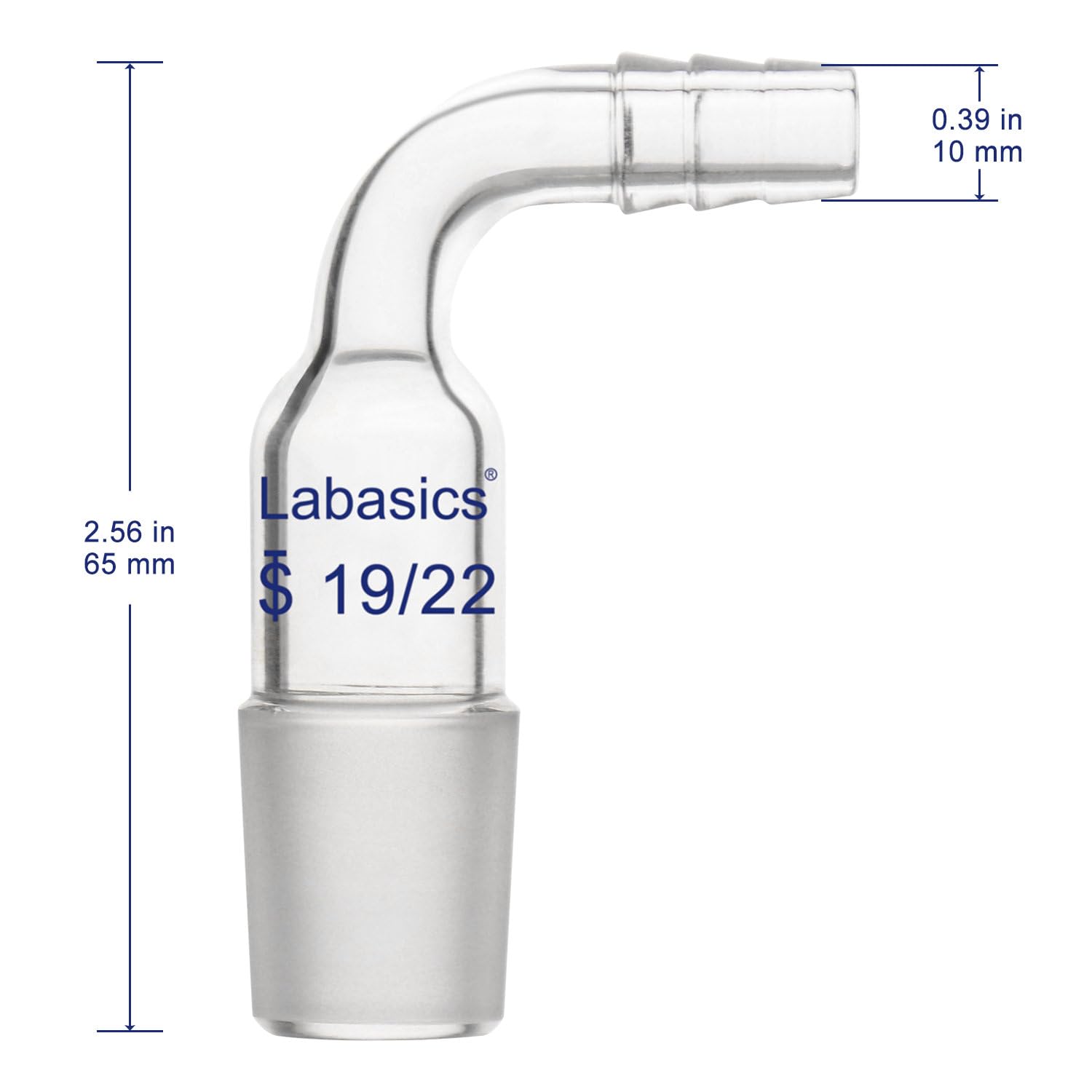 Labasics Glass Inlet Adapter - 19/22 Joint -2