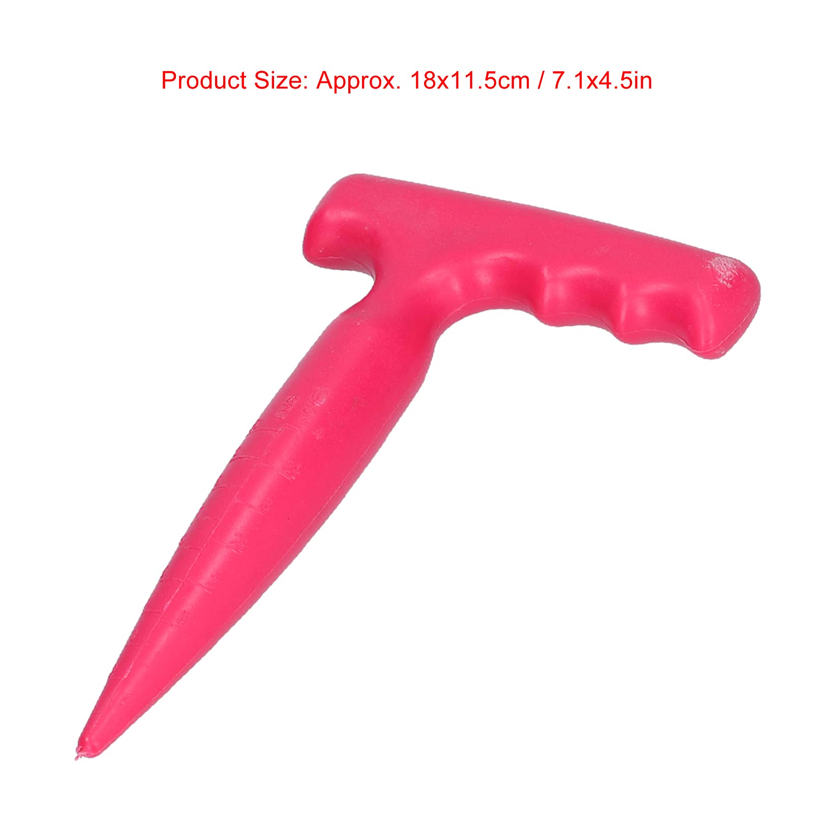 URRNDD Portable Plastic Hole Digger Seedling Puncher for Seedling Transplanting Planting Garden Supplies(Pink) Battery