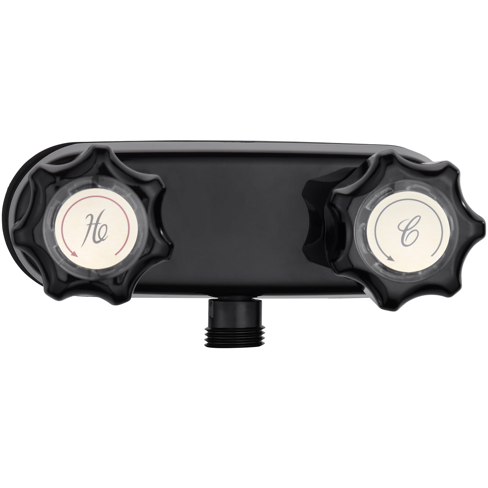 BANOSE RV Shower Faucet, RV Camper Shower Faucet Replacement, 4' Shower Valve Diverter Assembly Kit, Black