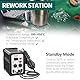 Heißluft Lötstation, 700W Entlötstation, 2-in-1 Entlötstation Rework Station Lötkolben Station mit LED Display, Temperaturstabilisierungsfunktion für Elektronik, DIY-Projekten, Nachbesserungen, Repara