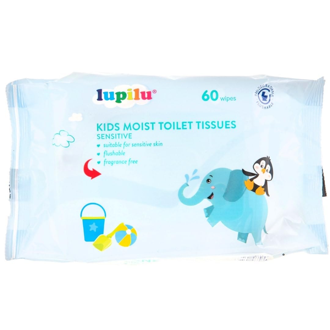 6X Lupilu Toilet Training Wipes Sensitive 60 Pack