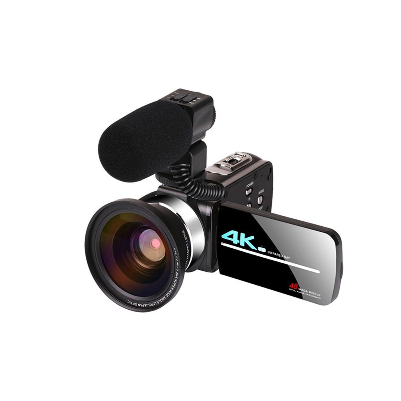 Kamera 4K Do Vlogowania Nagrywania Vlogów Ręczny Noktowizor Na Podczerwień