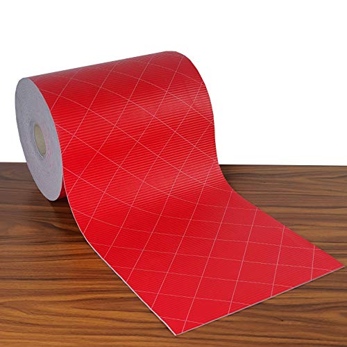 Schubladenmatte Antirutschmatte Universalmatte Zuschneidbar ca. 2mm dick 33 x 2000 cm komplette Rolle Farbe wählbar Rolle in Karo Rot abwaschbar Hitzebeständig Rutschhemmend