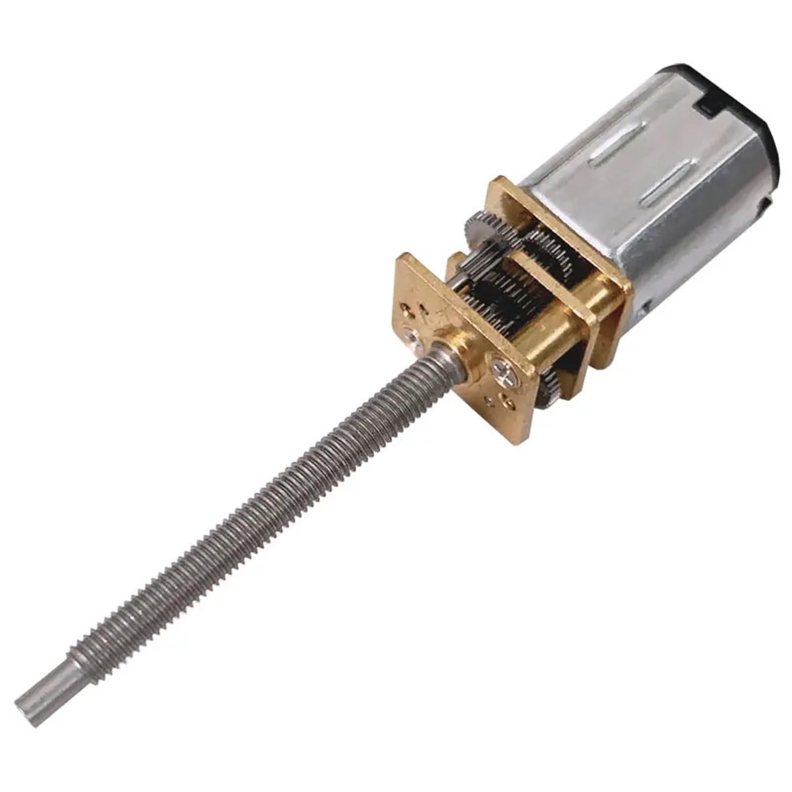 GA12-N20-M3*34 Mikro-Untersetzungsgetriebemotor DC 3V 6V 12V Verlängerungsgewindewellen-Schraubenmotor mit Metallzahnrad(70,3V)