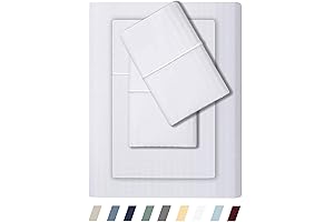 Feather & Stitch 500 TC Redland Cotton Queen Bed Sheet Set