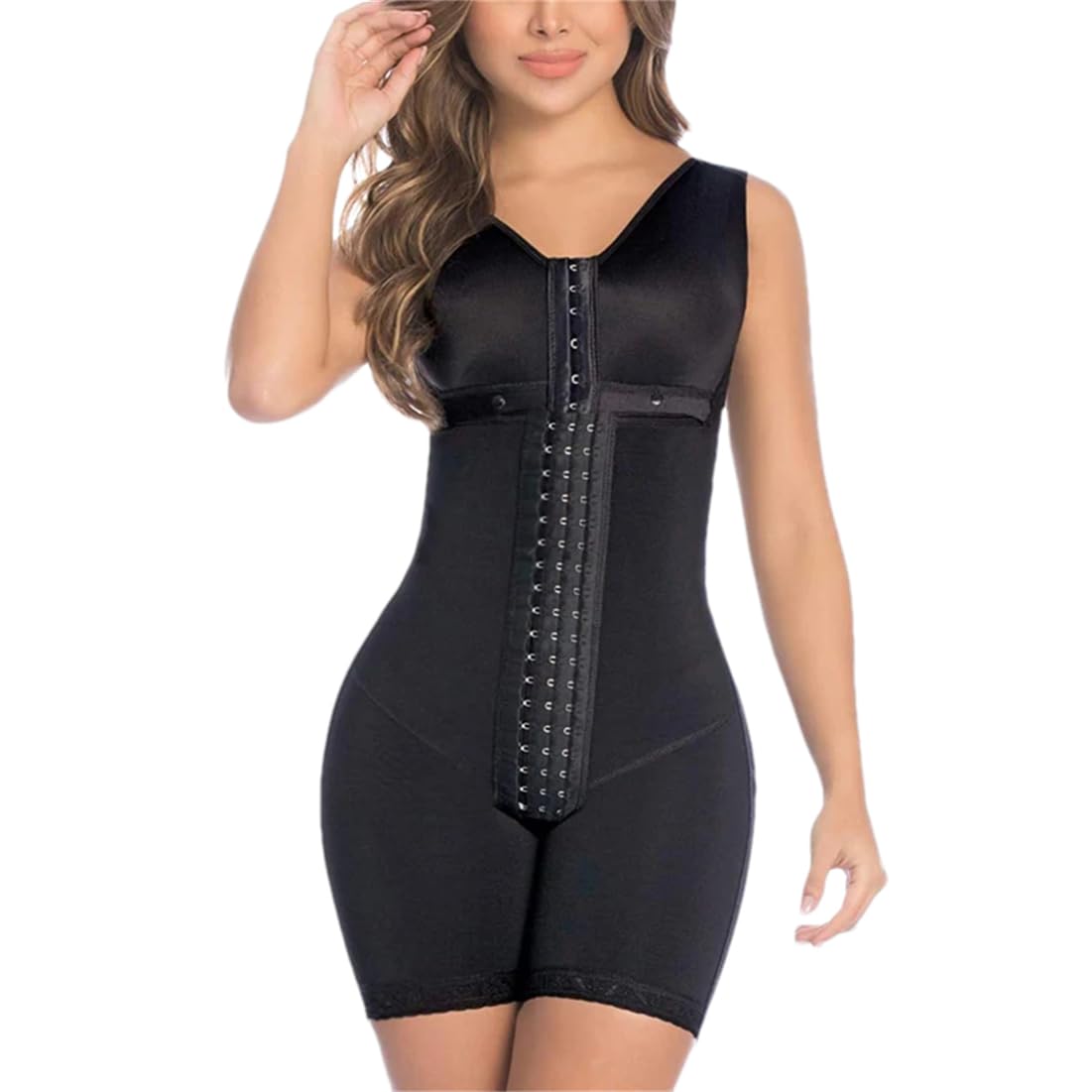 Body Moldeador de Alta compresión para Mujer, corsé Adelgazante para Todas Las Ocasiones, Negro S