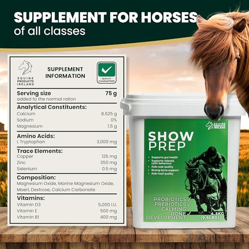 – Show Prep – Complementary Mineral Horse Feed, Supports Bone Strength, Joint Health, Digestive Function & Calm Performance – 4.5kg / 9.9lbs (60 Day Horse Supplies) - Image 2