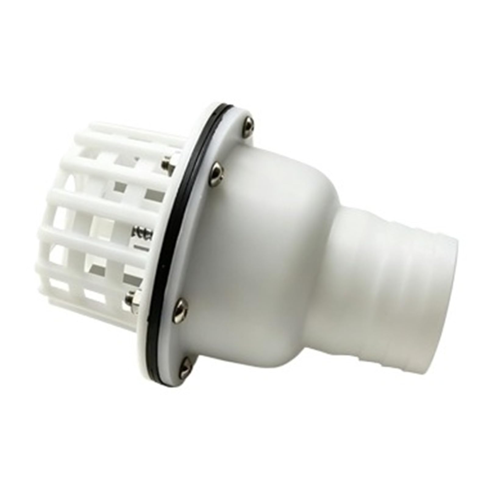Válvula De Pie PVC For Bomba Agua, Pieza Máquina Fluido | Válvula de pie for bombas de agua, favorece el control fiable del flujo en sistemas de fluidos.(4" 100mm White)