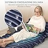 Kekoy Materasso Antidecubito per Anziani a Pressione Alternata: Micro prese d'aria, Pompa Silenziosa, Impermeabile | Materassino Antidecubito per Ospedali, Case, Letti Medici - 190 x 91 cm (Blu)
