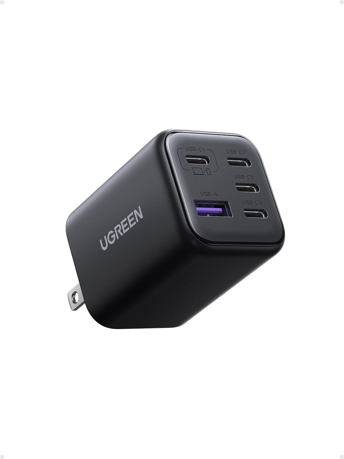 Amazon | UGREEN 45W 急速充電器 GaN (4*USB-C+1*USB-A) type-c【PSE