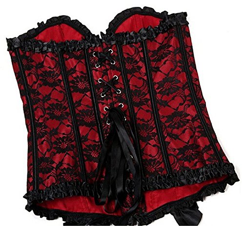 Jutrisujo bustier korsett elegant corsage push up blumen gothic bluse fasching vintage burlesque erotik sexy – Bild 3