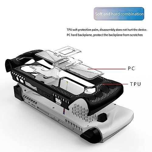 LICHIFIT TPU+PC Protective Case Cover with Foldable Stand for ASUS Rog Ally Handheld Game Console Shell Skin with Back Support Bracket Accessories - Image 4