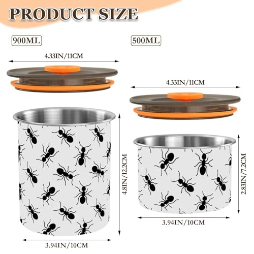 Envase Hermético de Acero Inoxidable DOMIKING 900ml miniatura 2
