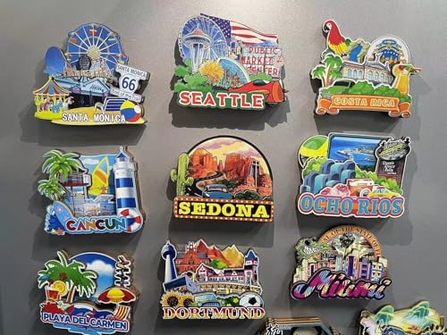 Imán decorativo de refrigerador con diseño de Irak miniatura 5