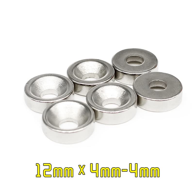 10/20/30/50/100/150PCS 12x4-4 Round Search 12 * 4 Hole 4mm Countersunk Neodymium Permanent 12x4-4mm 12 * 4-4 Magnets(30PCS)