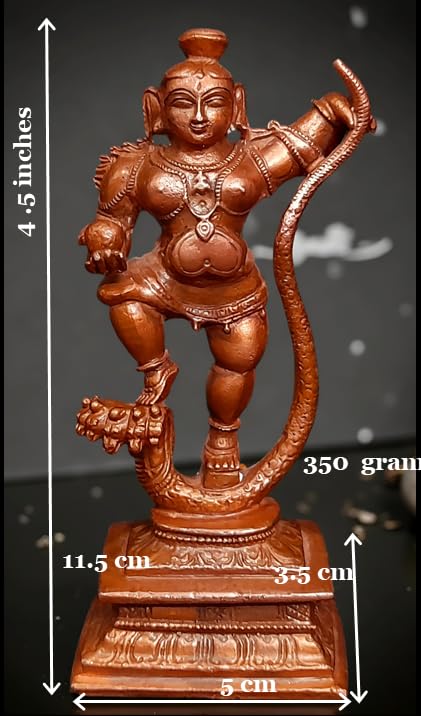 Image of Kalinganarthana Krishna Copper Murti | Idol - 4.4 Inch | 330 g