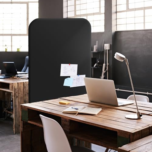 DECOLAB Freestanding Room Partition Divider Panel 29"x65" Midnight by DECOLAB - Used condition - Image 2