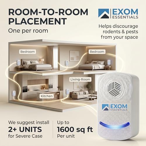 Image of T-24, Ultrasonic Pest Repeller Wall Plug-in Most Effective Than Repellents - Get Rid of - Rodents, Squirrels, Mice, Rats, Bats, Roaches, Ants, Spiders, Bed Bugs (6 Pack)