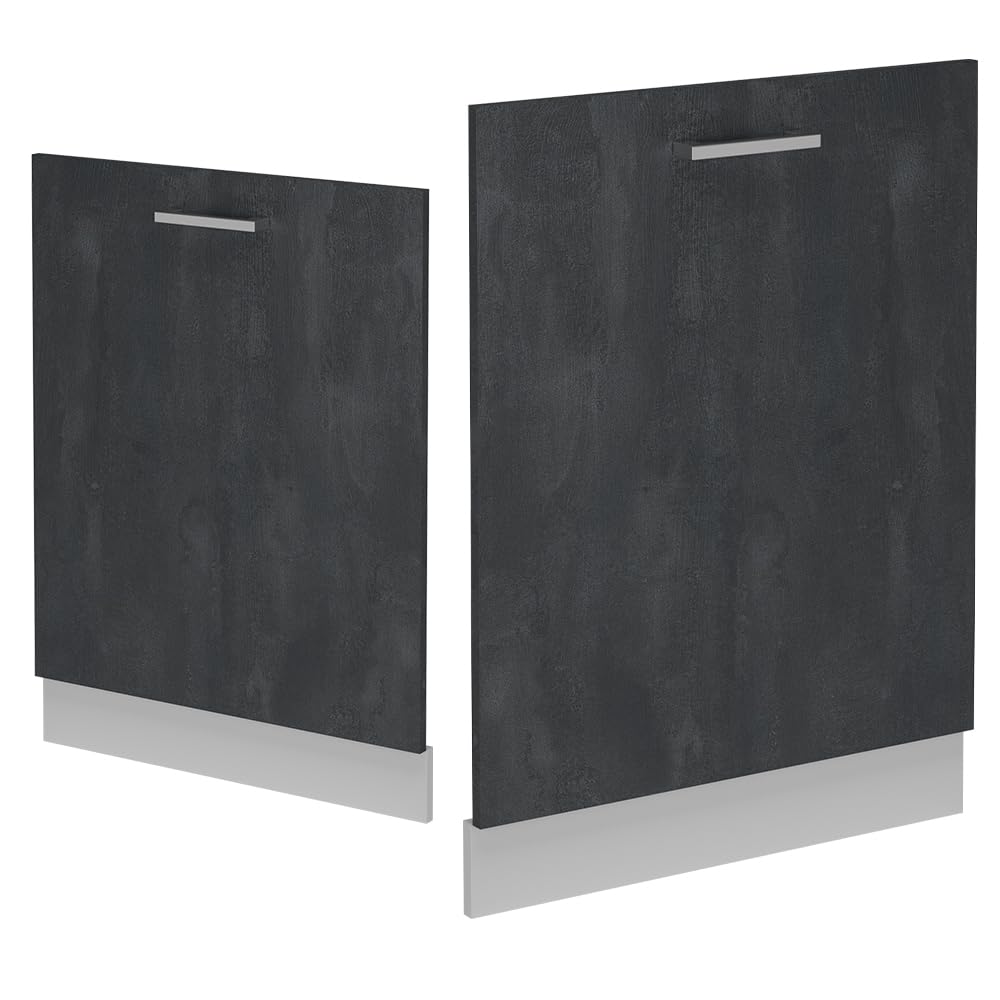 Vicco Panel przedni zmywarki "R-Line", Czarny beton, 60 cm