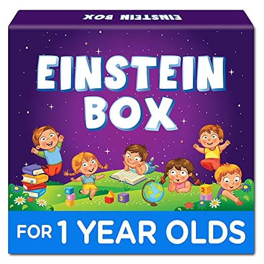 Einstein Box for 1 Year Old Boys/Girls | Gift Toys for 1 Year Old Kids | Board Books and Pretend Play Gift Pack | Learning and Educational Toys & Games (1 Box Set)