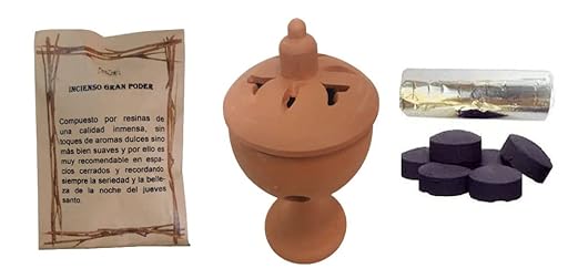 Incensario Semana Santa Cáliz - Liturgia Pascua botafumeiro Artesanal Colores Variados incensario cerámica (Barro) | Ya disponible en tu tienda friki favorita! En mundofriki.es!